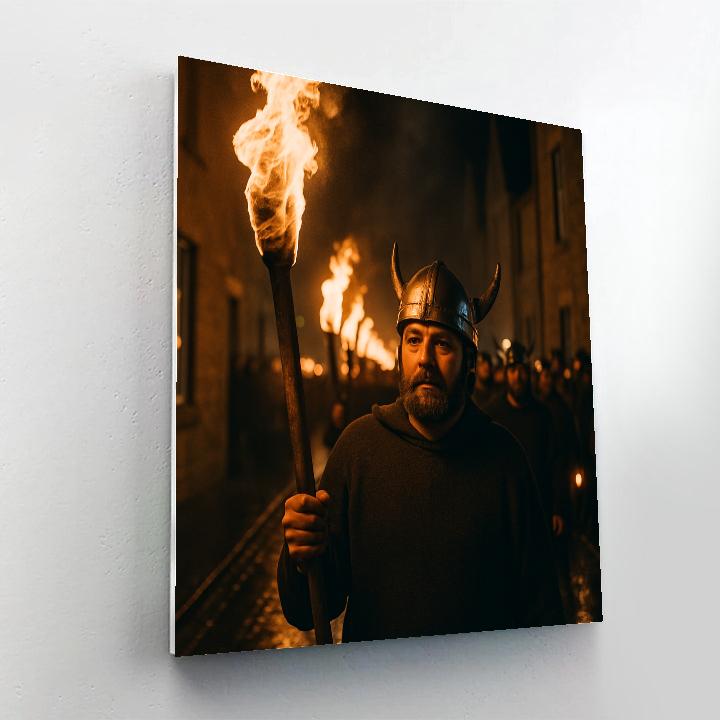 Up Helly Aa Torchlight March Lerwick Shetland Numbered painting kits