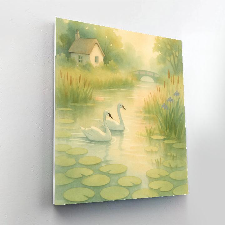 Lilypad Tea Calm In Cottage Marsh painting number kit