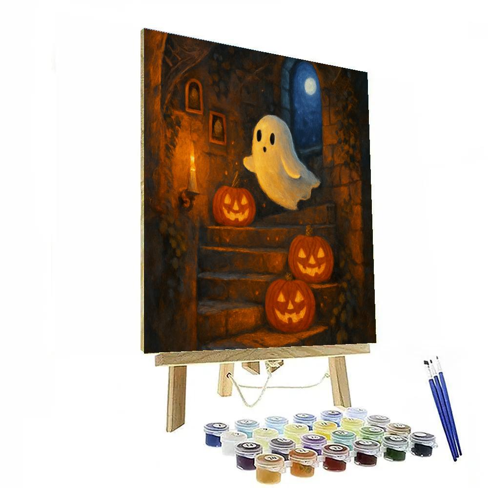 Jack O Lantern Spiral Stair In The Old Tower Numbered painting kits