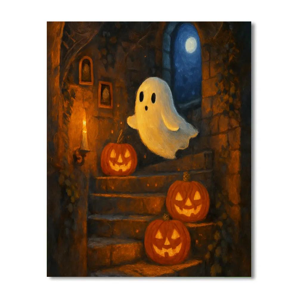 Jack O Lantern Spiral Stair In The Old Tower Numbered painting kits