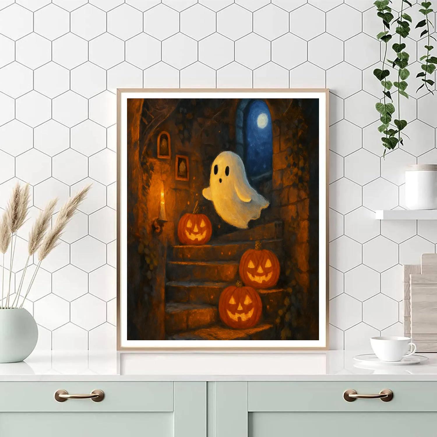 Jack O Lantern Spiral Stair In The Old Tower Numbered painting kits