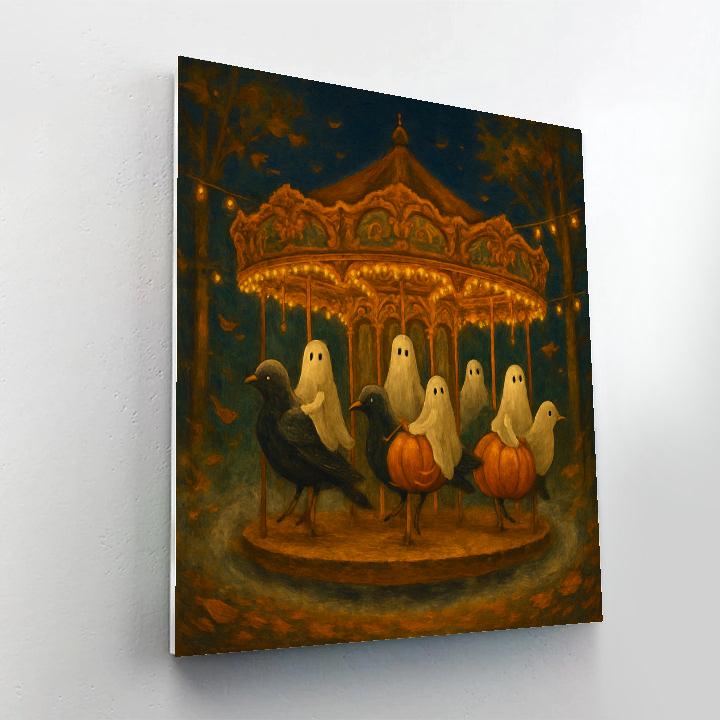 Autumn Carousel Of Friendly Phantoms paint by numbers