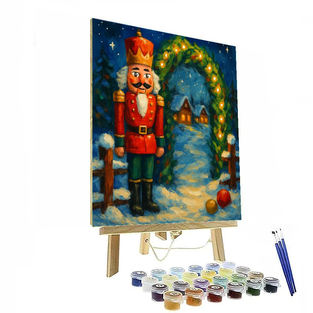 Nutcracker Guard At The Pine Gate DIY paint by numbers