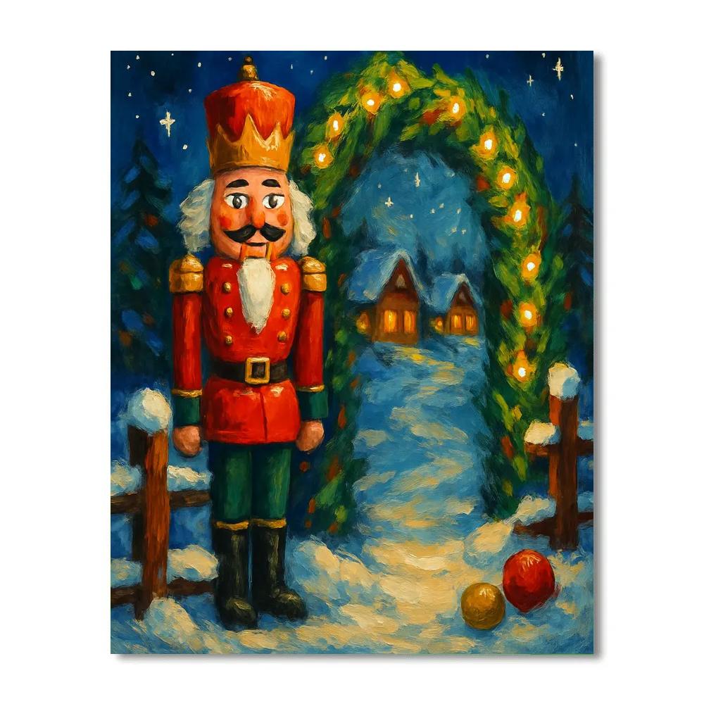 Nutcracker Guard At The Pine Gate DIY paint by numbers