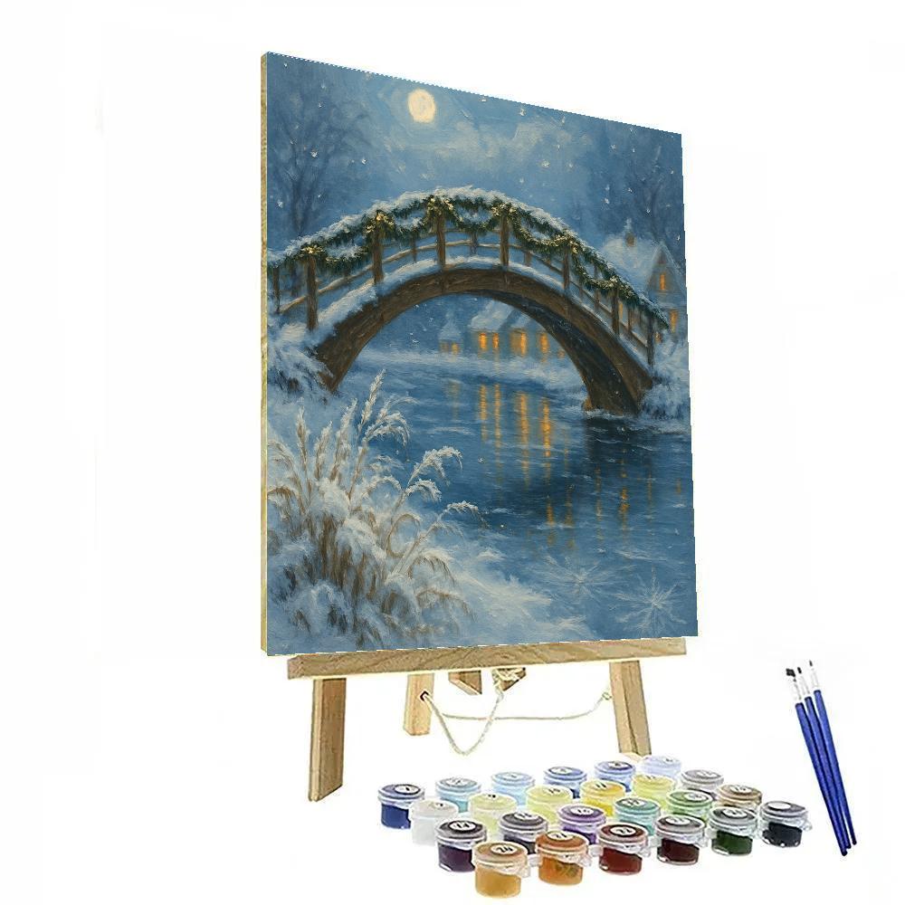 Evergreen Bridge Over The Silent River Number painting