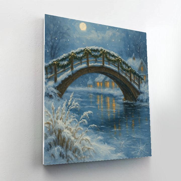 Evergreen Bridge Over The Silent River Number painting