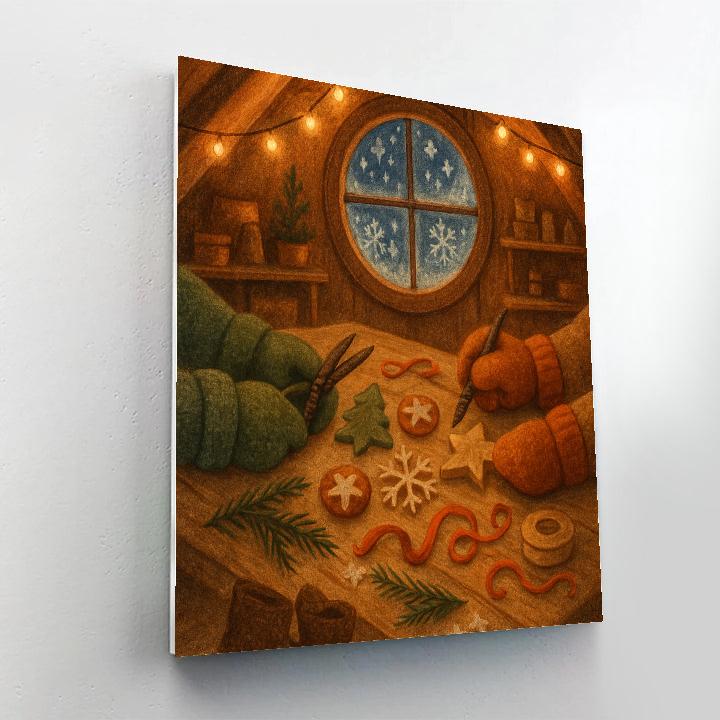 Holiday Workshop In The Attic Glow paint by color