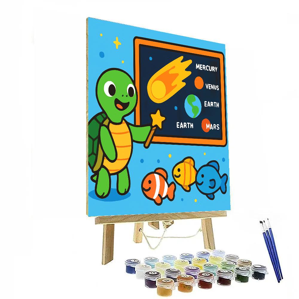 Comet Classroom Turtle paint by number