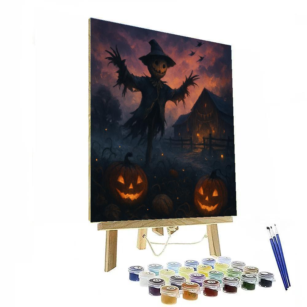 The Scarecrow Under The Ember Sky Numbered painting kits