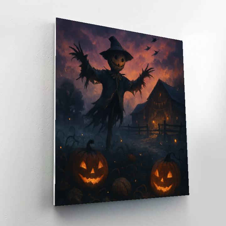 The Scarecrow Under The Ember Sky Numbered painting kits