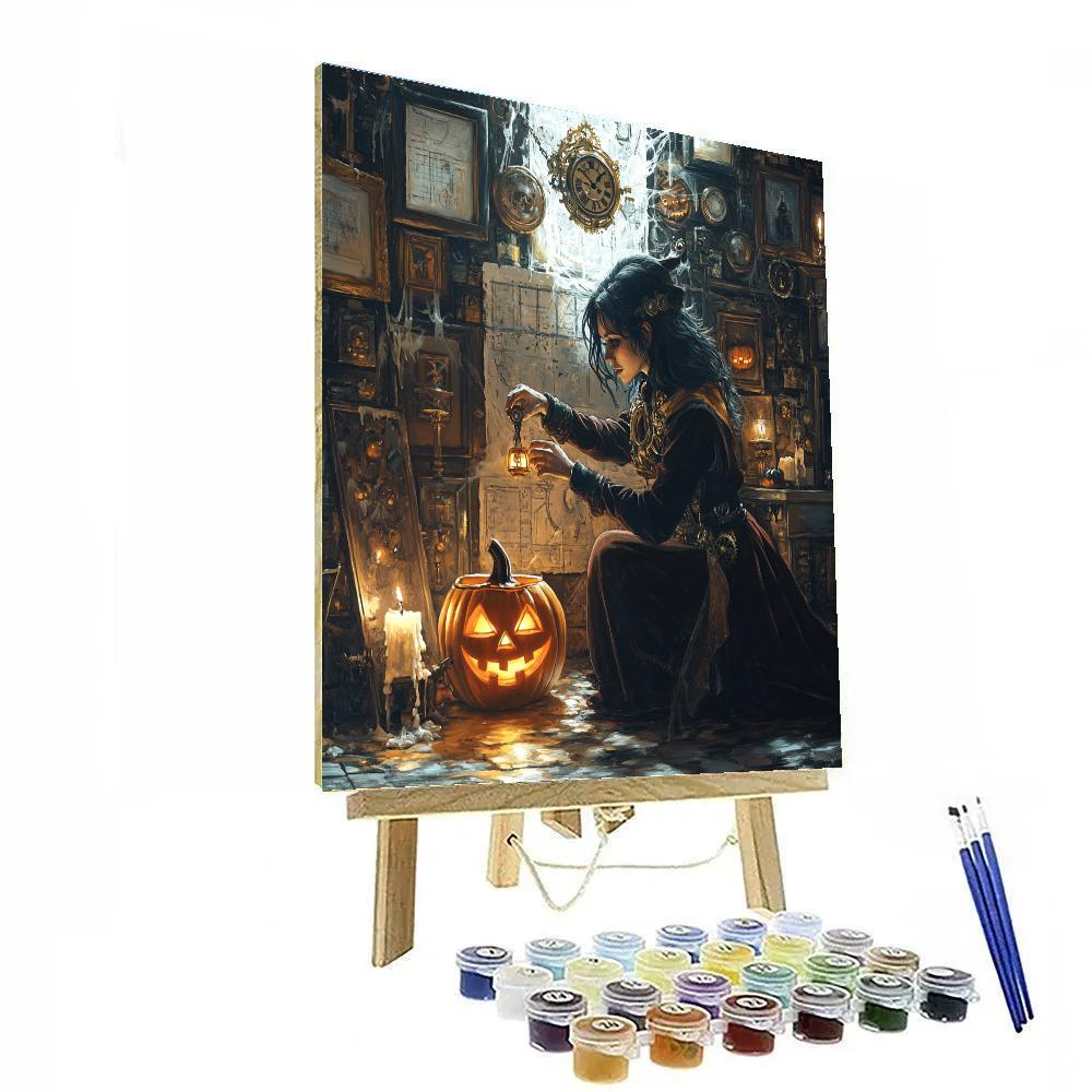 Clockwork Witch In Haunted Atelier paint by number