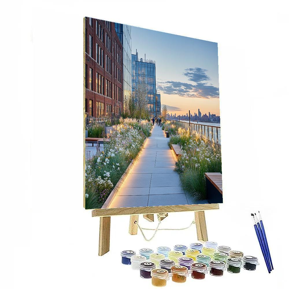 High Line Park In New York City United States Number painting