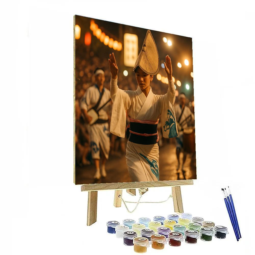 Awa Odori Street Dance Tokushima Summer painting number kit