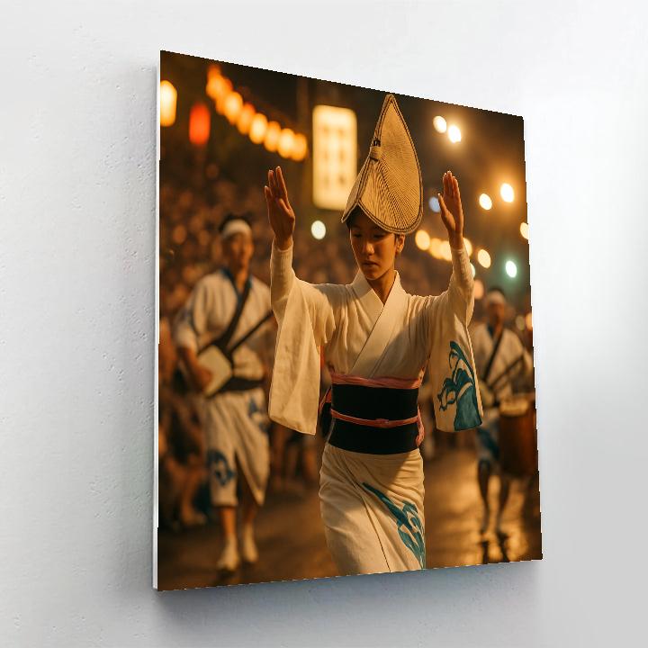 Awa Odori Street Dance Tokushima Summer painting number kit