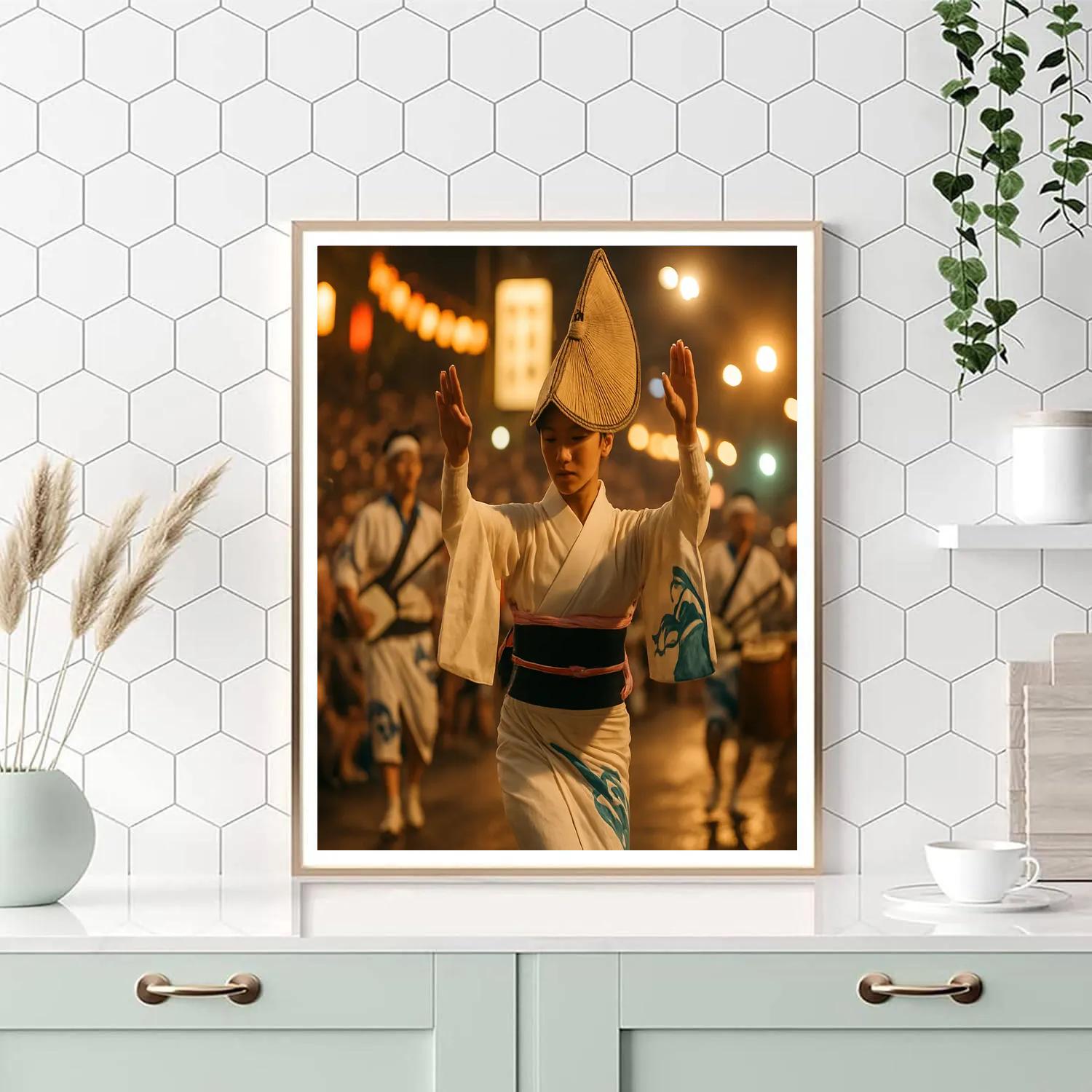 Awa Odori Street Dance Tokushima Summer painting number kit