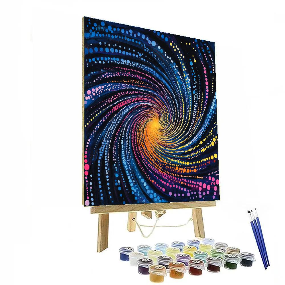 Yayoi Kusama Inspired Gravitational Wave Infinity Field painting number kit