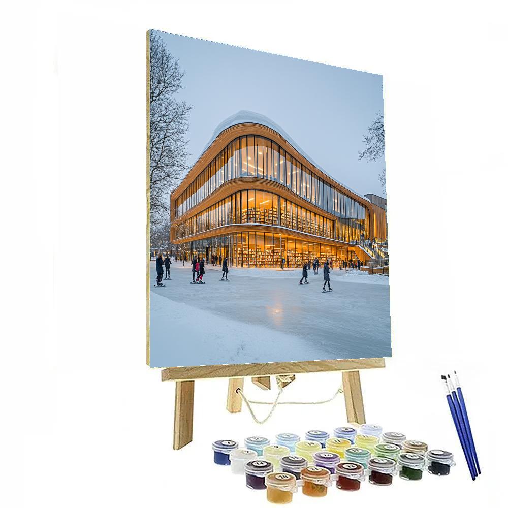 Oodi Central Library In Helsinki Finland DIY paint by numbers