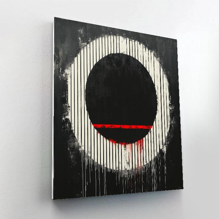 Banksy Inspired Barcode Eclipse Protest paint by numbers