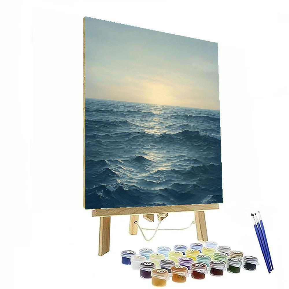 Leonardo Da Vinci Inspired Oceanic Glass Calm paint by color