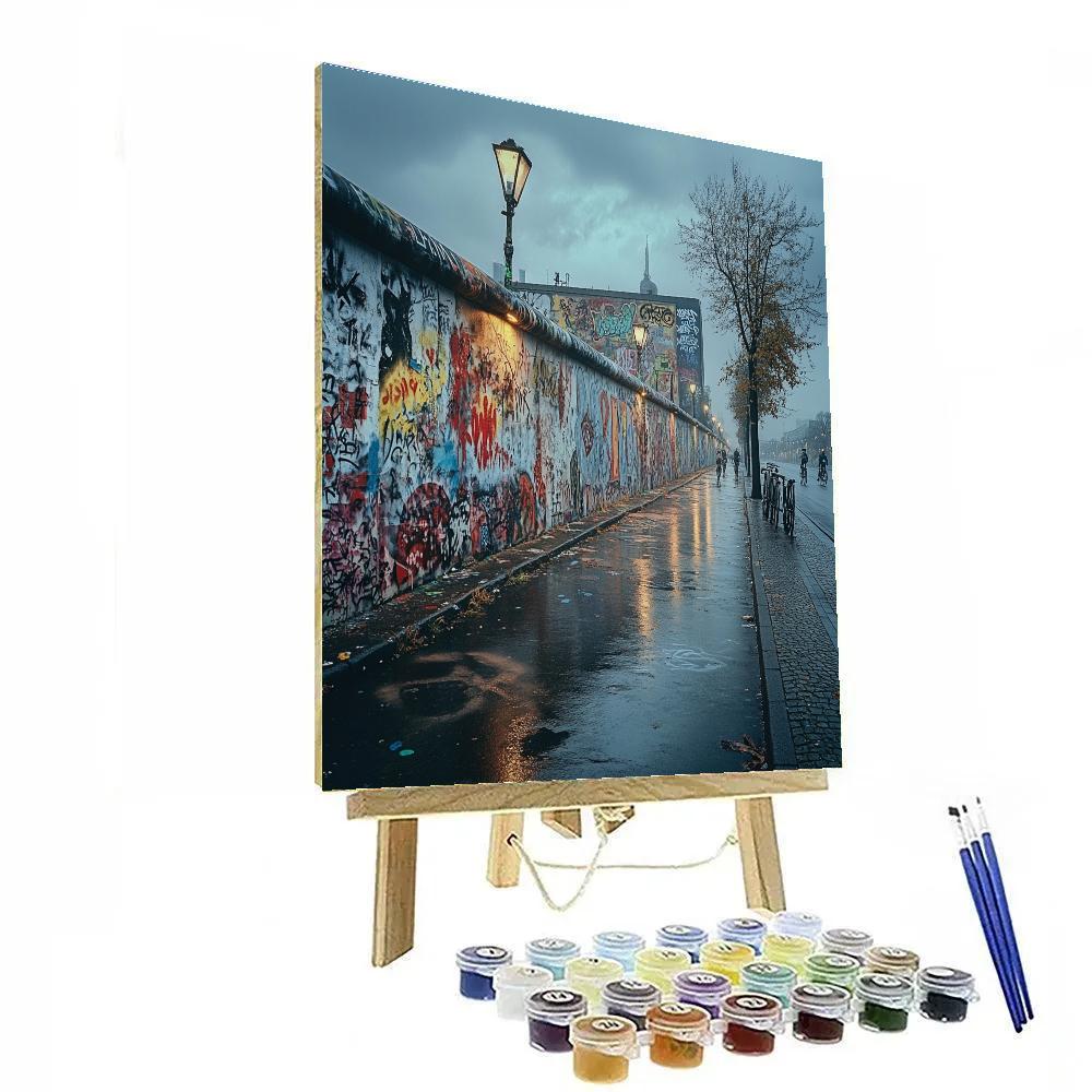 East Side Gallery On The Berlin Wall In Berlin Germany Painting by numbers kit