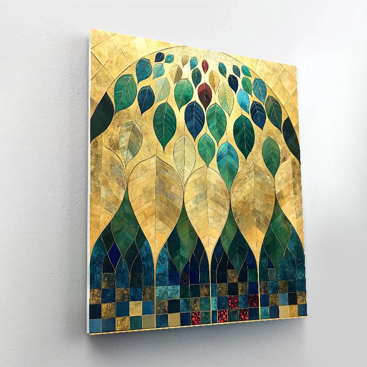 Gustav Klimt Inspired Celestial Canopy Of Leaves DIY paint by numbers