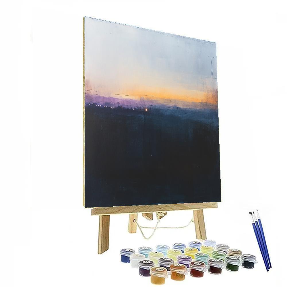 Leonardo Da Vinci Inspired Citylights As Atmospheric Halo painting number kit