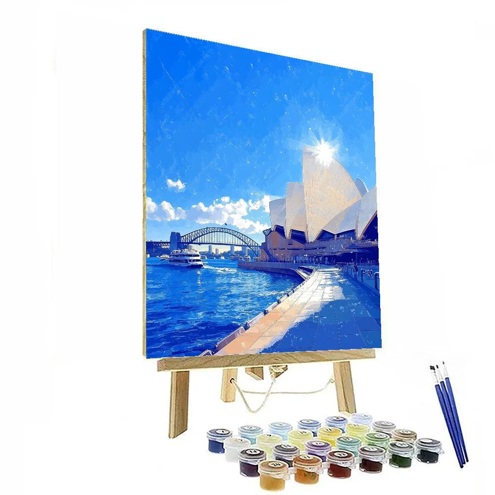 Sydney Opera House Forecourt In Sydney Australia DIY paint by numbers