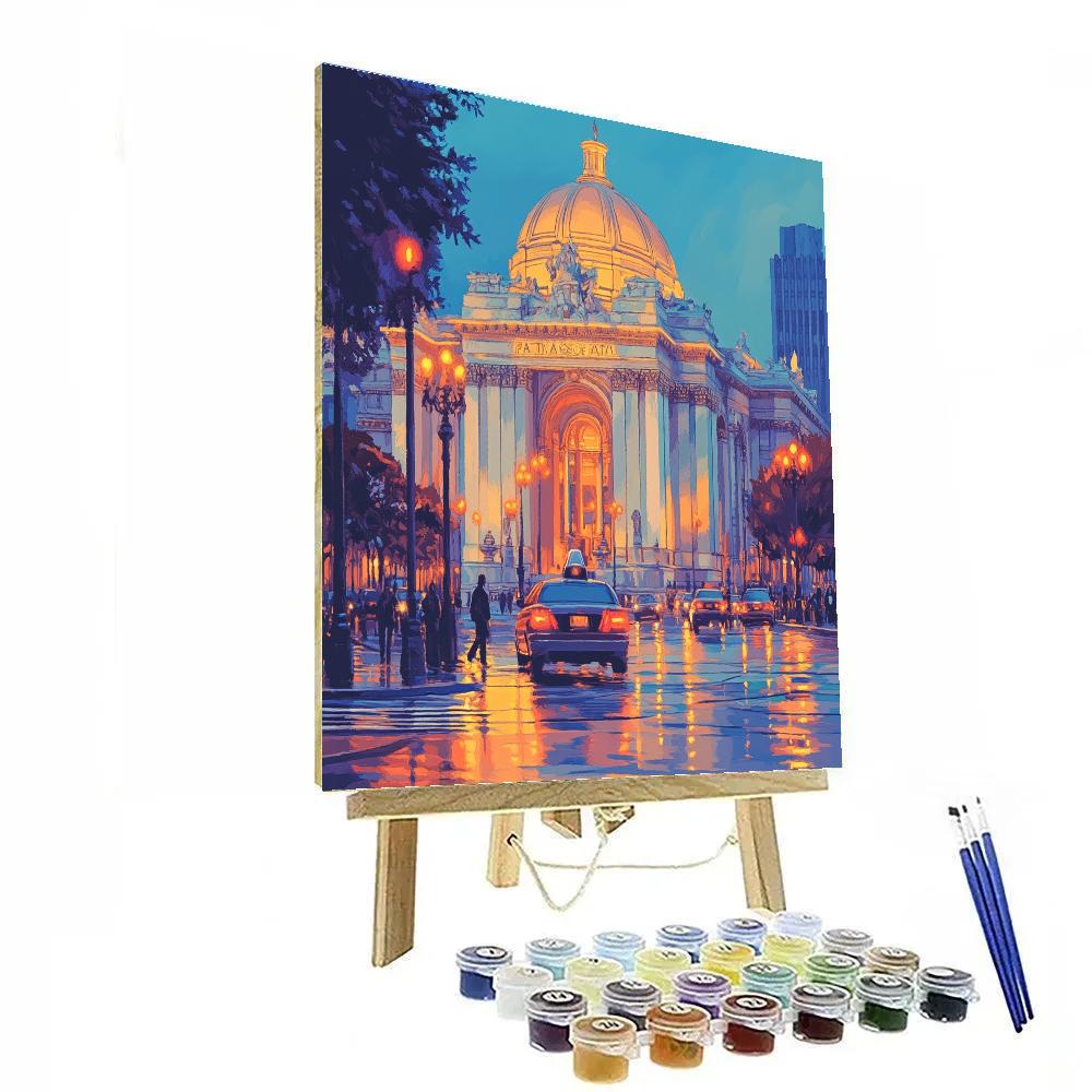 Palace Of Fine Arts In Mexico City Mexico Painting by numbers kit
