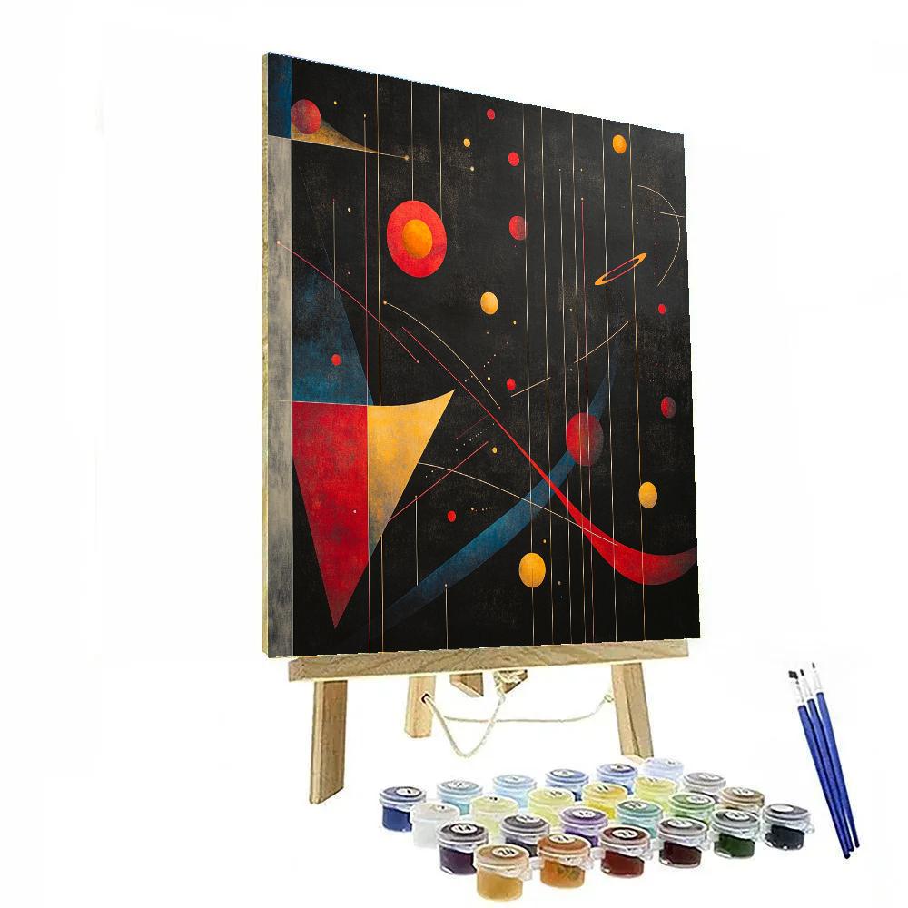 Kandinsky Inspired Orbital Composition Paint by numbers kits