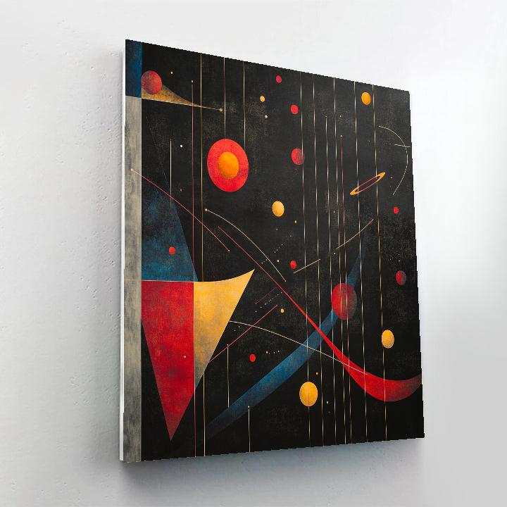 Kandinsky Inspired Orbital Composition Paint by numbers kits