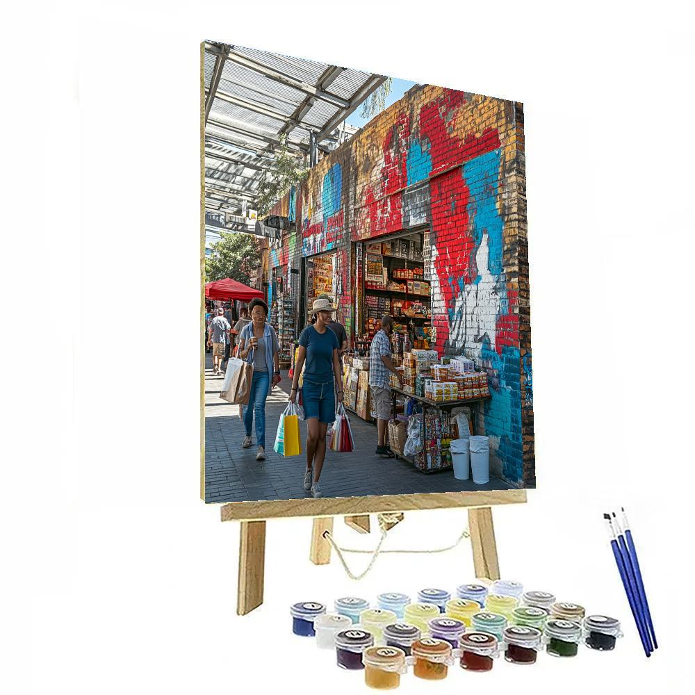 Maboneng Precinct Street Art In Johannesburg South Africa Numbered painting kits