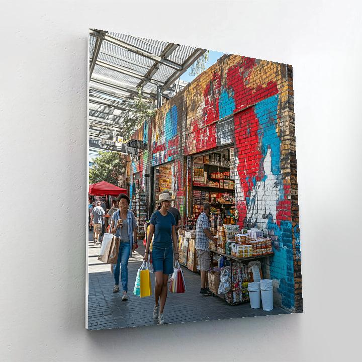 Maboneng Precinct Street Art In Johannesburg South Africa Numbered painting kits