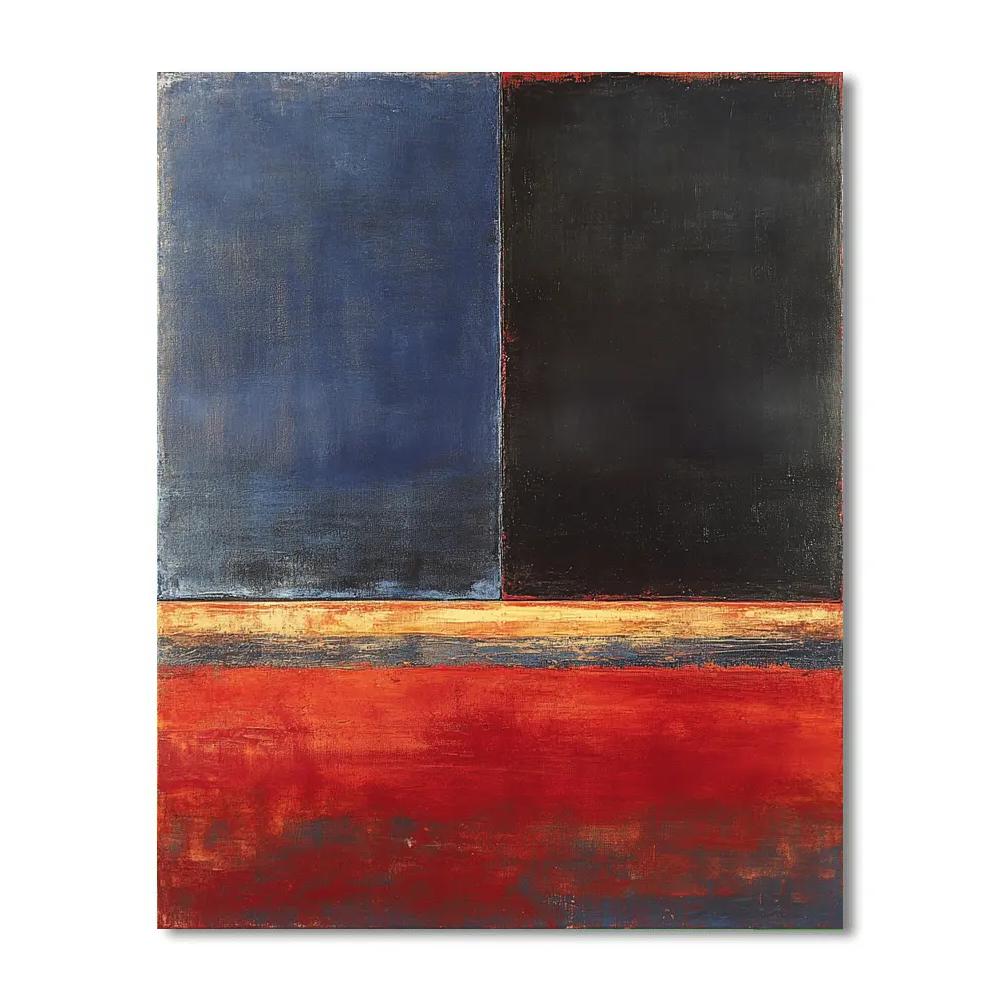 Mark Rothko Inspired Eclipse Of Quiet Radiance paint by numbers