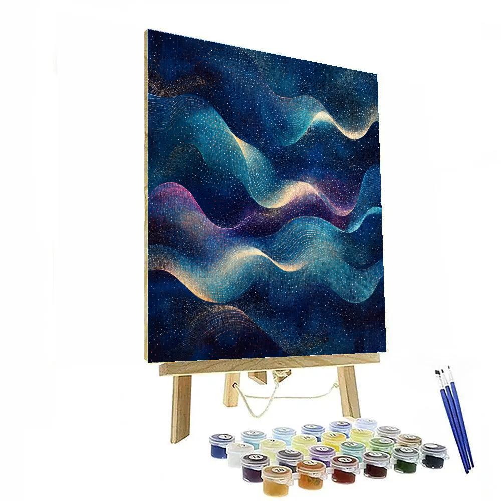 Georges Seurat Inspired Chromatic Nebula Lattice paint by color