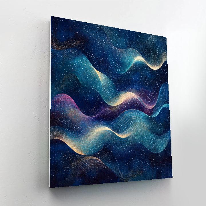 Georges Seurat Inspired Chromatic Nebula Lattice paint by color