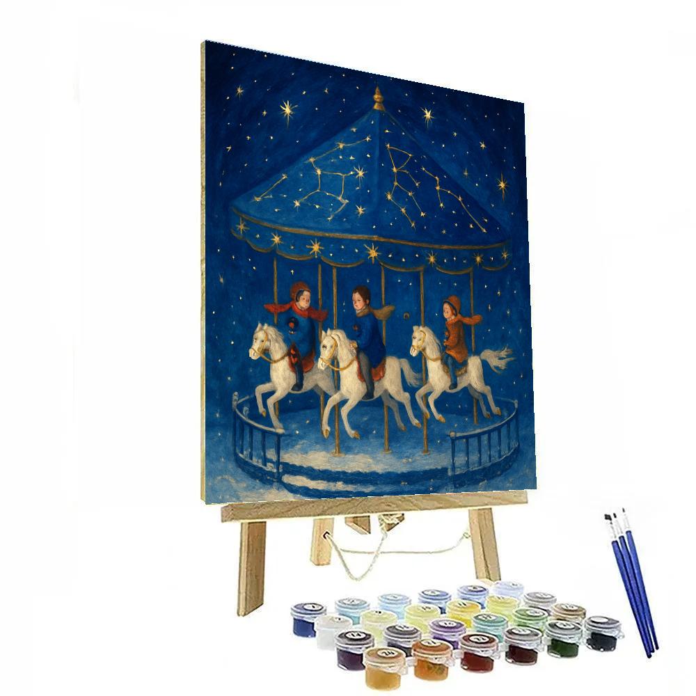 Winter Carousel Of Constellations paint by number