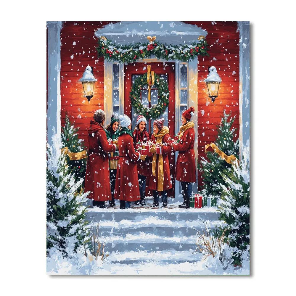 Lantern Path Welcome Numbered painting kits