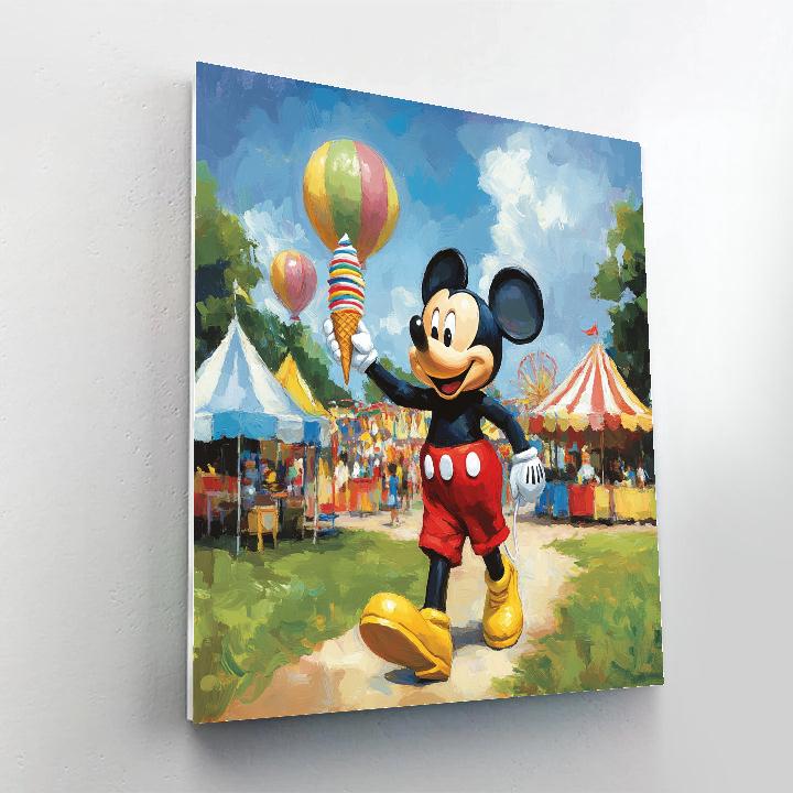 Mickey Mouse Summer Fair Adventure Disney Inspired paint by color