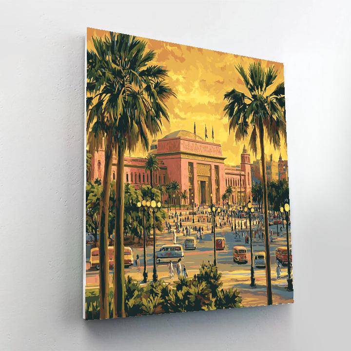 Egyptian Museum Tahrir Square In Cairo Egypt paint by numbers