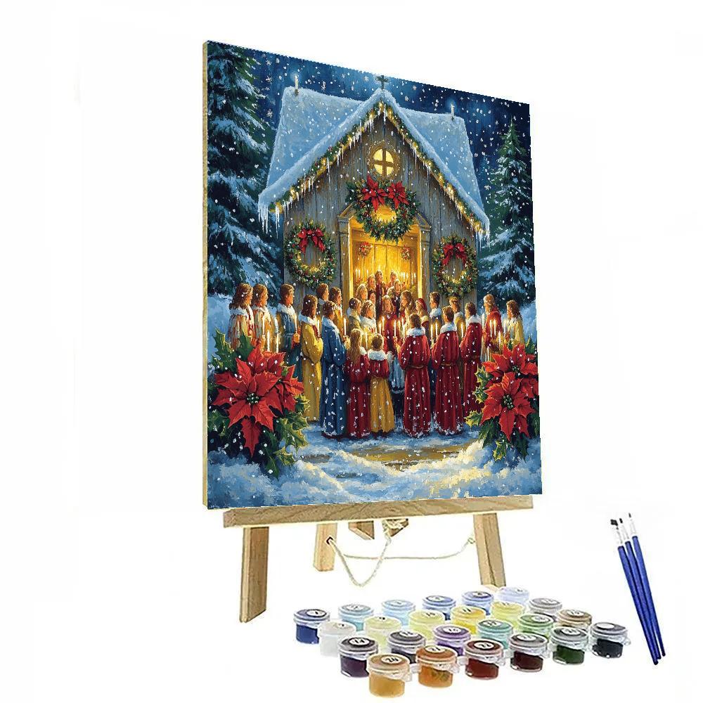 Midnight Mass Candle Cluster Paint by numbers art