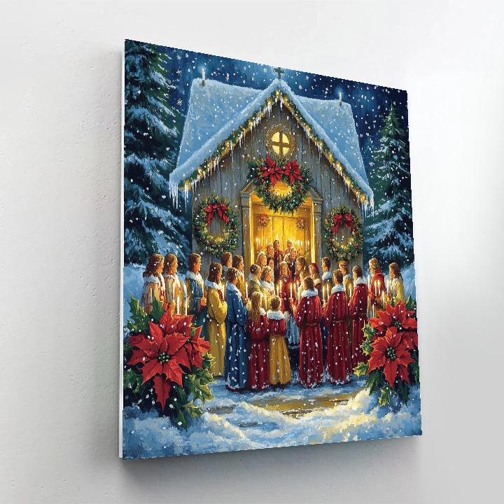 Midnight Mass Candle Cluster Paint by numbers art