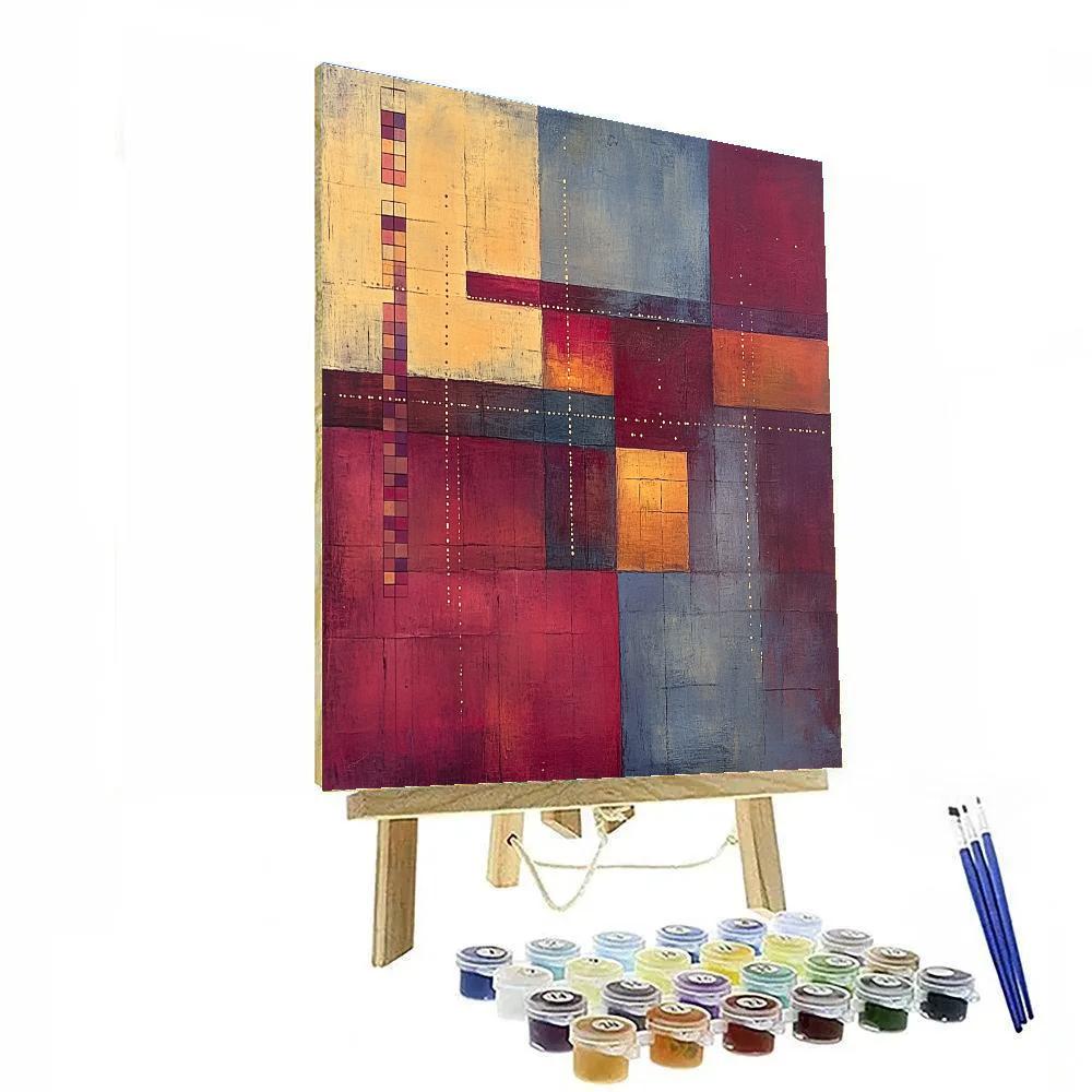 Paul Klee Inspired Eclipse Of Quiet Equations paint by numbers