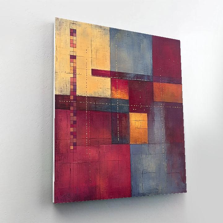 Paul Klee Inspired Eclipse Of Quiet Equations paint by numbers