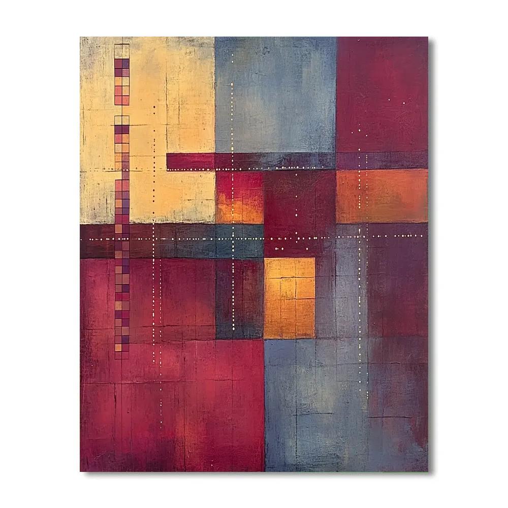 Paul Klee Inspired Eclipse Of Quiet Equations paint by numbers