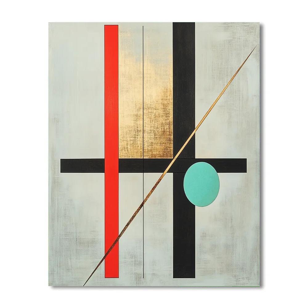 Kazimir Malevich Inspired Pulsar Signal Grid Paint by numbers kits