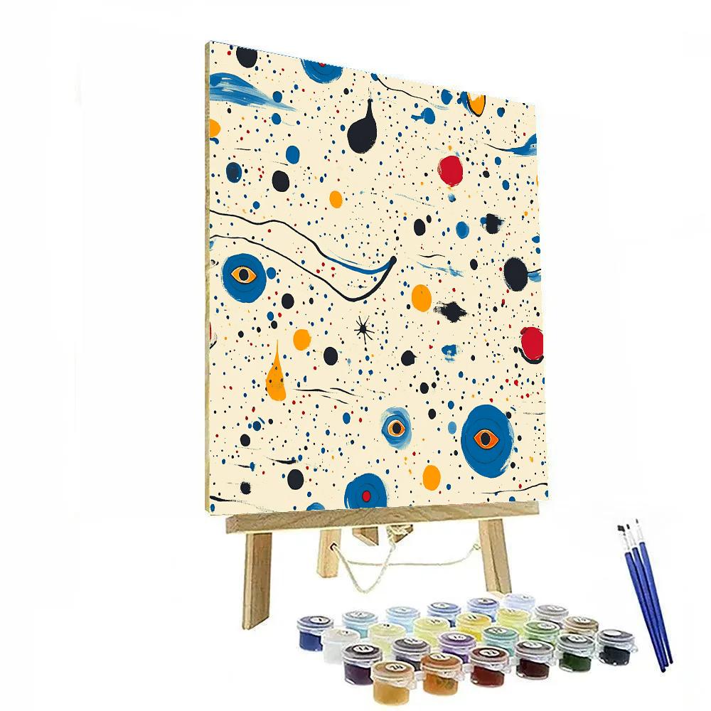 Joan Miró Inspired Quantum Dream Constellations Painting by numbers kit