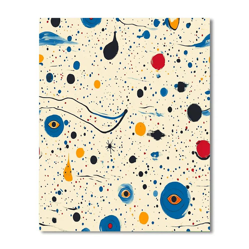 Joan Miró Inspired Quantum Dream Constellations Painting by numbers kit