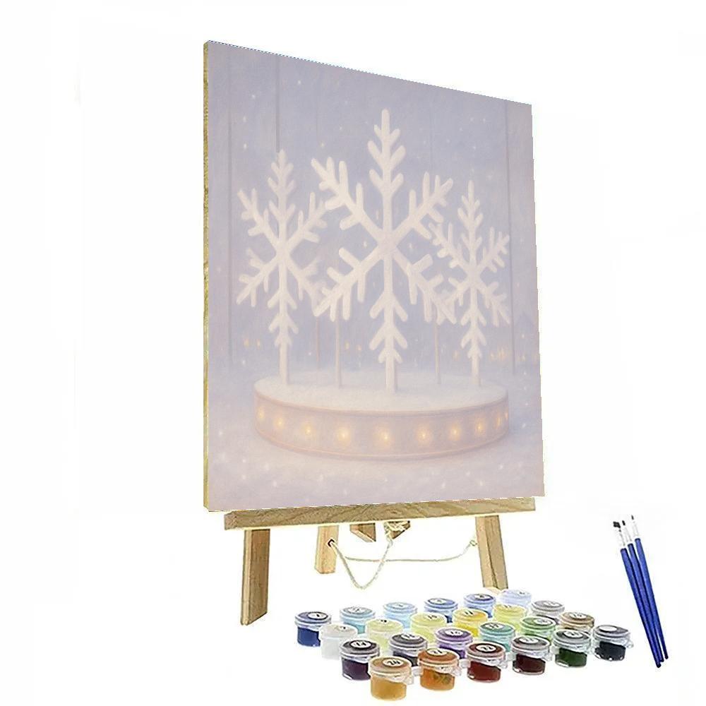 Winter Carousel Of Snowflakes Numbered painting kits
