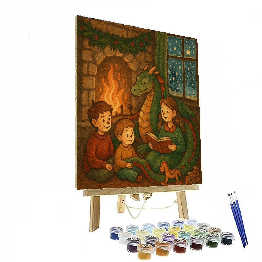 Hearthside Storytime Dragon paint by number