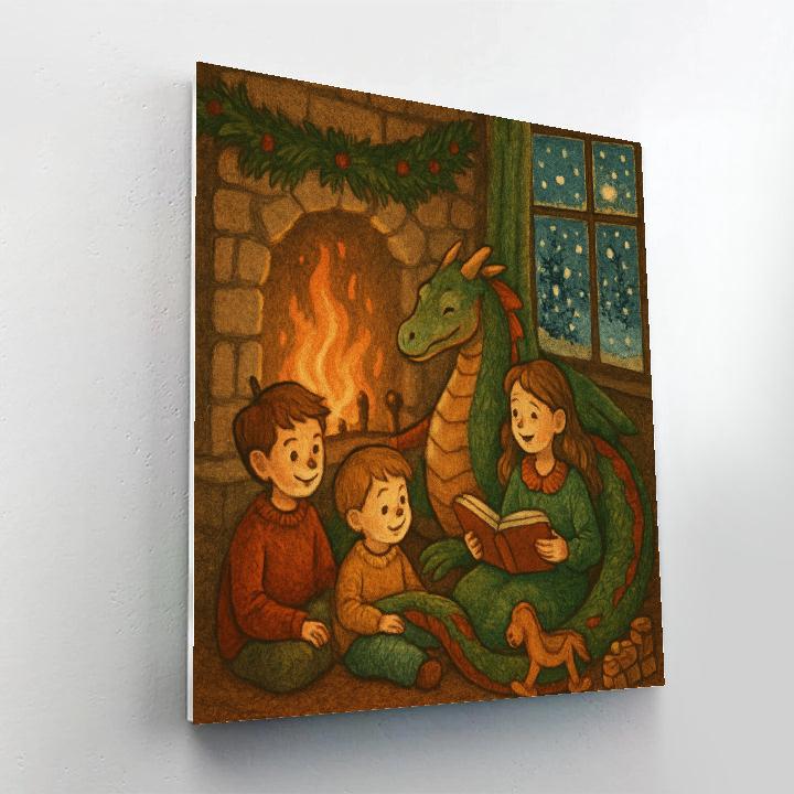Hearthside Storytime Dragon paint by number